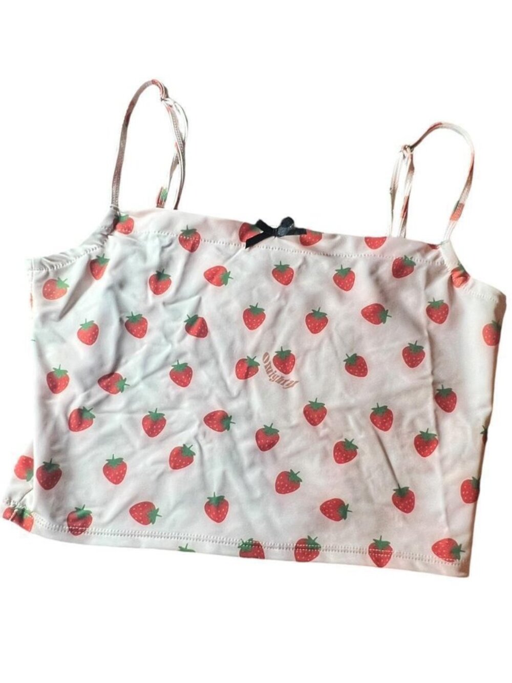 O-Mighty Strawberry Printed Tank Top